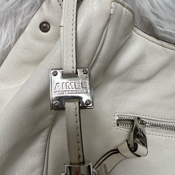 Aimee Kestenberg White Shoulder Bag with Silver Studs in a Star design - Picture 5 of 8